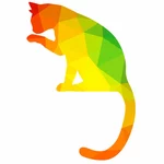 Culoare silueta unei pisici