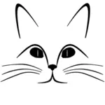 Dibujo de cara de un gato