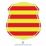 Crest con bandiera catalana