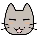 Cat wajah vektor gambar
