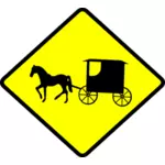 Amish buggies caution