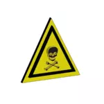 Dangerous chemical sign vector image