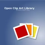 CD cover for open clip art vector images