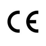 Oficial CE marca vector Clipart