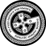 Vectorillustratie van een tribal stijl geocaching logo