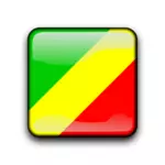 Kongo vektor flagg-knappen