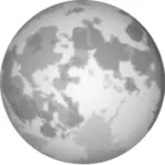 ליל כל הקדושים ירח מלא בהיר בתמונה וקטורית
