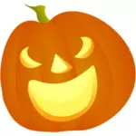 Smějící se Halloween dýně vektorové ilustrace