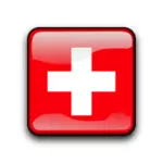 スイス連邦共和国の旗のボタン