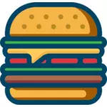 Cheeseburger gambar