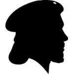 Image de Che Guevara silhouette vecteur