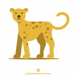 Gepard kreslený klipart