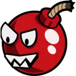 Cherry Bomb vijandelijke vector afbeelding