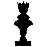 Svart schackpjäs