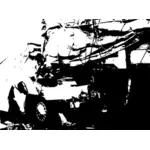 Image de vecteur pour le carambolage voiture