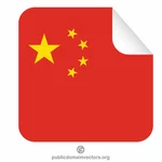 De vlagsticker van China