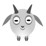 Clip art vector image of a goat