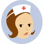 护士头标志矢量图
