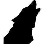 Illustration vectorielle de loup hurlement