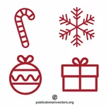 Joulukuvakkeet ja -symbolit