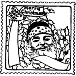 Graphiques vectoriels de timbres de Noël et nouvel an