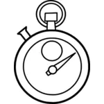 Chronometer line vector drawing