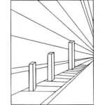 Vector illustration of human perception optical illusion