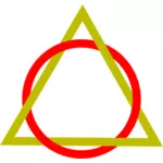 Círculo e triângulo