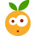Förvånad över frukt emoji