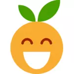 Emoji frutado sorrindo