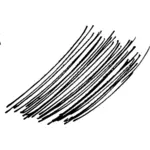 Thin hair lines vector drawing