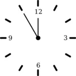 Graphiques de vecteur horloge simple anoalog