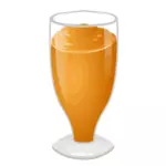 Gambar vektor minum gelas dengan smoothie