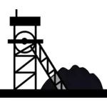 Simbol de mină de cărbune