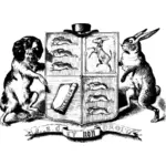 Vektorový obrázek erbu psa a králíka