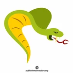 Snake, green snake vector illustraties