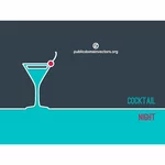 Priorità bassa di vettore di tema cocktail