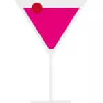 Vektor-Illustration von einem rosa cocktail