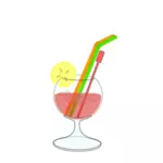Vector de desen de cocktail din sticlă
