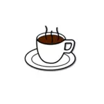 Image vectorielle de tasse à café