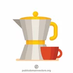 Kaffeemaschine-Vektor-Cliparts