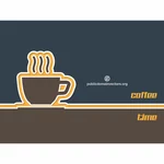 Cafea timp grafică vectorială