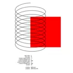 Vektorgrafikken coil Spring