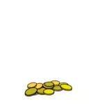 Mucchio di monete illustrazione vettoriale