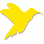 Vector silueta dibujo de colibri