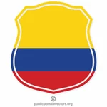 Colombian flag shield crest