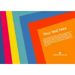 Colorful card vector