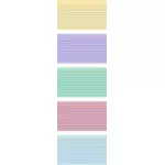 Index culoare cinci carduri imagine