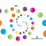 Colorful circles graphic background