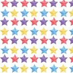 Kleurrijke sterren Illustrator patroon
